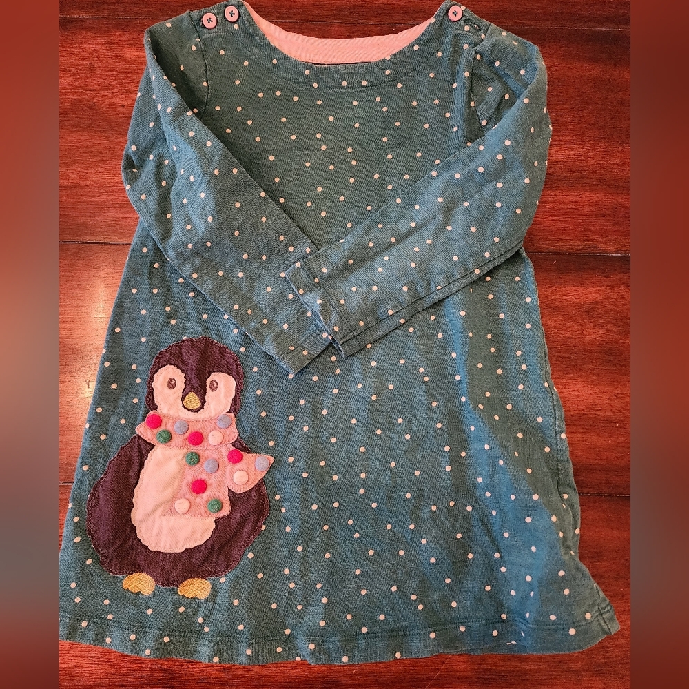 Sold Mini Boden Penguin Applique Tunic